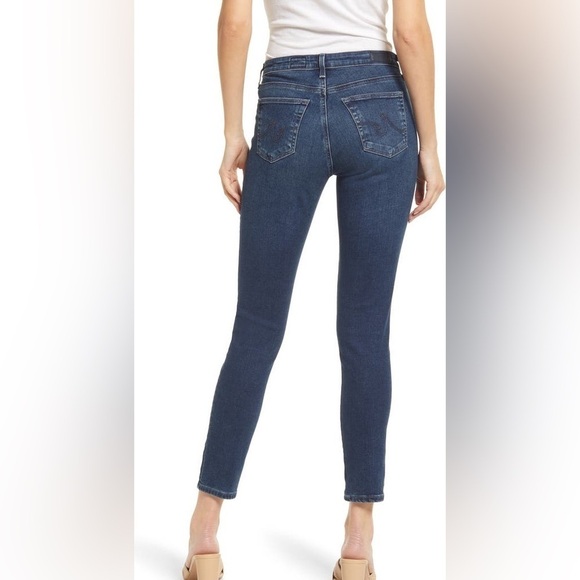 AG Adriano Goldschmied The Legging Ankle Super Skinny Ankle Jeans Dark Wsh Sz 27 - Picture 2 of 11